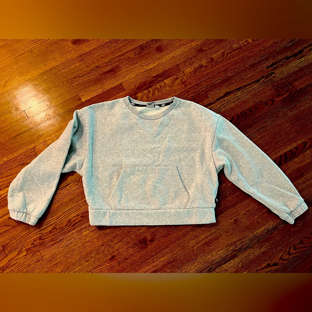 Puma pullover cropped sweatshirt